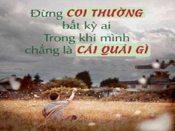 Khinh thường người khác ngẫm điều phật dậy