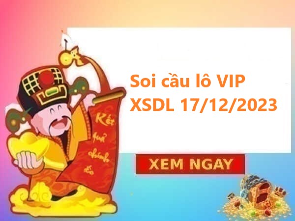 Soi cầu lô VIP XSDL 17/12/2023