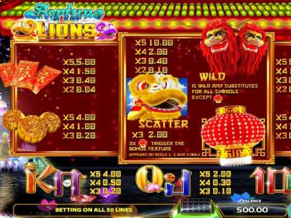 Fortune Lions - Slot game trao thưởng bạt ngàn
