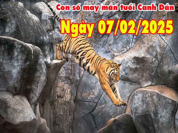 Con số tài lộc tuổi Canh Dần ngày 7/2/2025 thứ 6 hôm nay
