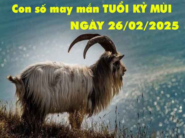 Con số may mắn tuổi Kỷ Mùi ngày 26/2/2025 thứ 4 hôm nay