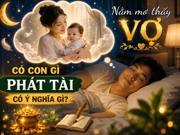 Nằm mơ thấy vợ có con gì phát tài có ý nghĩa gì